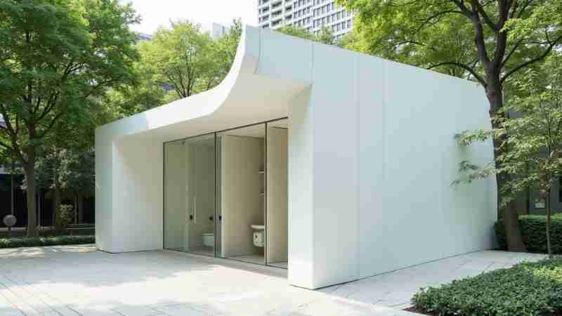 Tokyo's Innovative Public Toilets: A Beacon of Design and Functionality, Concept art for illustrative purpose, tags: öffentliche und - CC