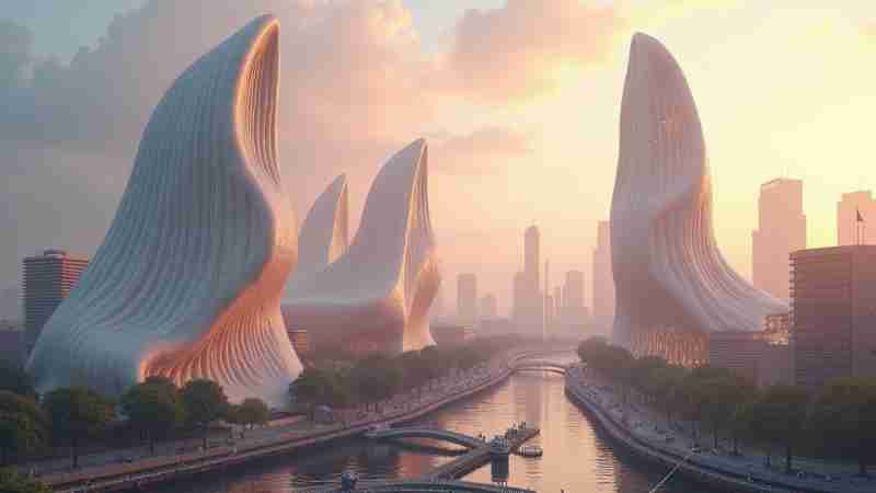 Architecture's Flexible Future: The Rise of Soft Design, Concept art for illustrative purpose, tags: architecture die - Monok
